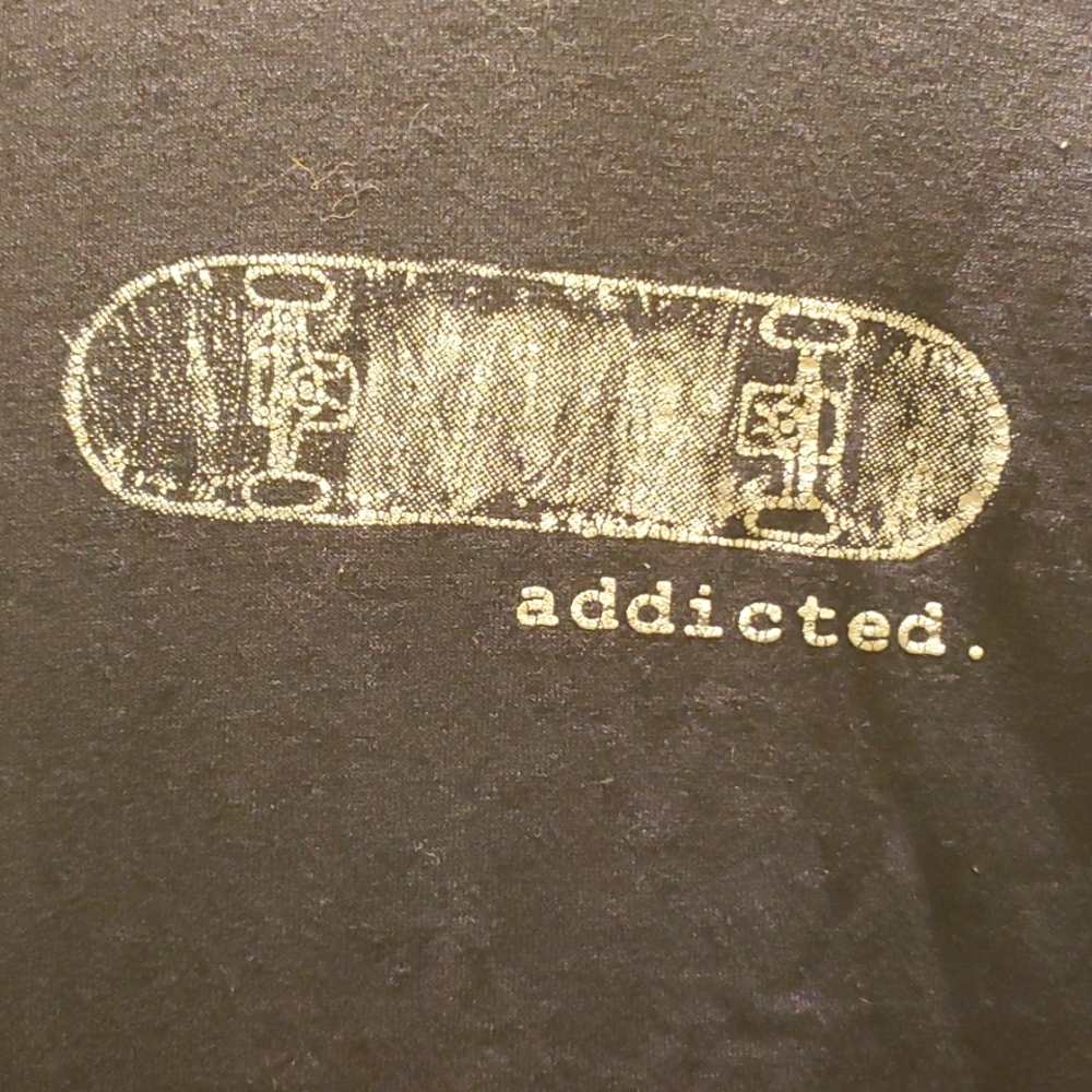 Vintage Skateboard TShirt M Navy